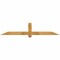 Ekena Millwork Eugene Rough Sawn Timber Gable Bracket, Western Red Cedar, 72"W x 15"H x 2"D x 4"F, 5/12 Pitch GBW072X15X0204EUG00RWR - alternate 1